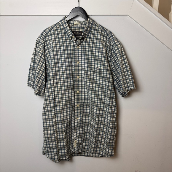 Eddie Bauer Other - EDDIE BAUER 100% Cotton Indian Madras Men's Button Down Casual Shirt Size XLT